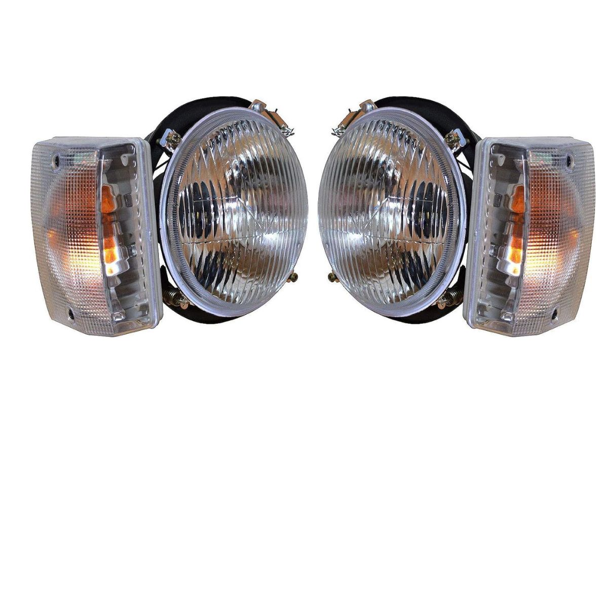 

Trailer Lights Headlamp & Side Indicator Set with 12V Bulbs Suitable for Piaggio APE Three Wheeler – Set of 2 (LH+RH) чистий