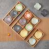 Bamboo Nine-Compartment Snack Tray for Dried Fruits and Hot Pot Side Dishes