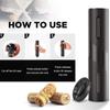Abridor de vinho elétrico, saca-rolhas automático recarregável, abridor criativo de garrafas de vinho, carregamento USB com cabo, adequado para uso doméstico