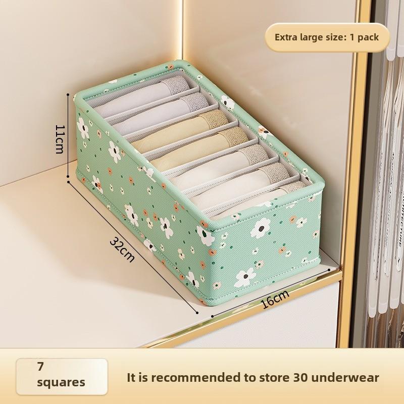 New underwear organizer box Household underwear socks division storage box Student dormitory storage accessories underwear storage box