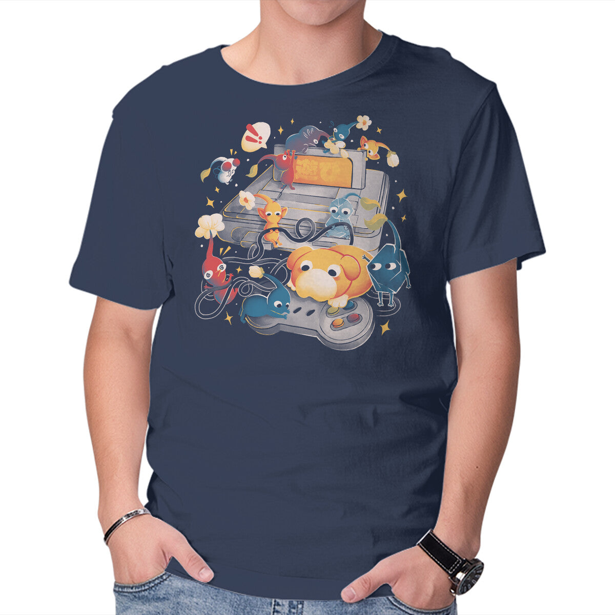 Unisex Crew Neck T-Shirt Tiny Gamers Graphic Short Sleeve Casual Tee XXL