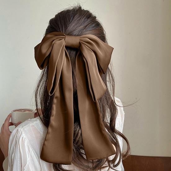 Mädchen Haarspange Starke Klemmkraft Kein Verrutschen Pferdeschwanz Halbhochgestecktes Haar Hinterkopf Haarspange Fleck Schleife Dekoration Feder Haarspange