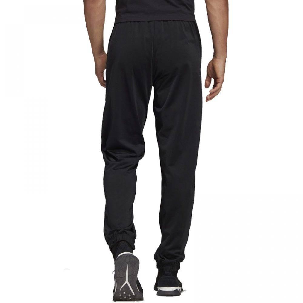 Adidas Logo Print Mid-Waist Joggers Men Bottoms Black CE9050