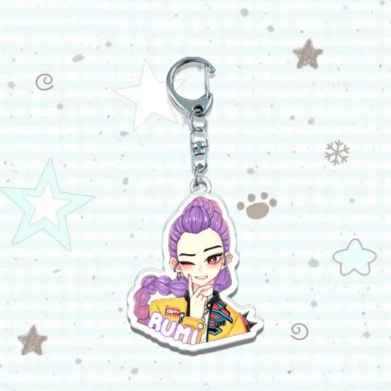 Yousheng Hexenjäger Schlüsselanhänger Reichhaltige Charaktermodellierung Leichter Tragbarer Schlüsselanhänger Lebendige Farbe Anime Mädchen Anhänger Schlüsselhalter