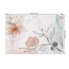 Watercolor Floral Placemats Bohemian Hand Painted Style Soft Pastel Flower Artistic Table Mats for Dining Kitchen Decor Washable