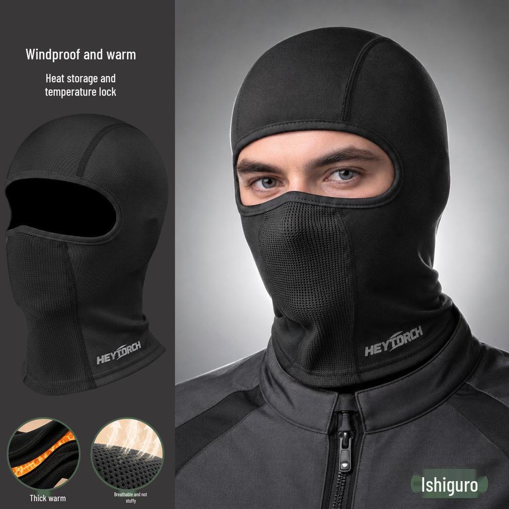 Windproof Winter Cycling Face Mask & Neck Guard for Men/Women – Helmet Liner with Cold Protection & Breathability