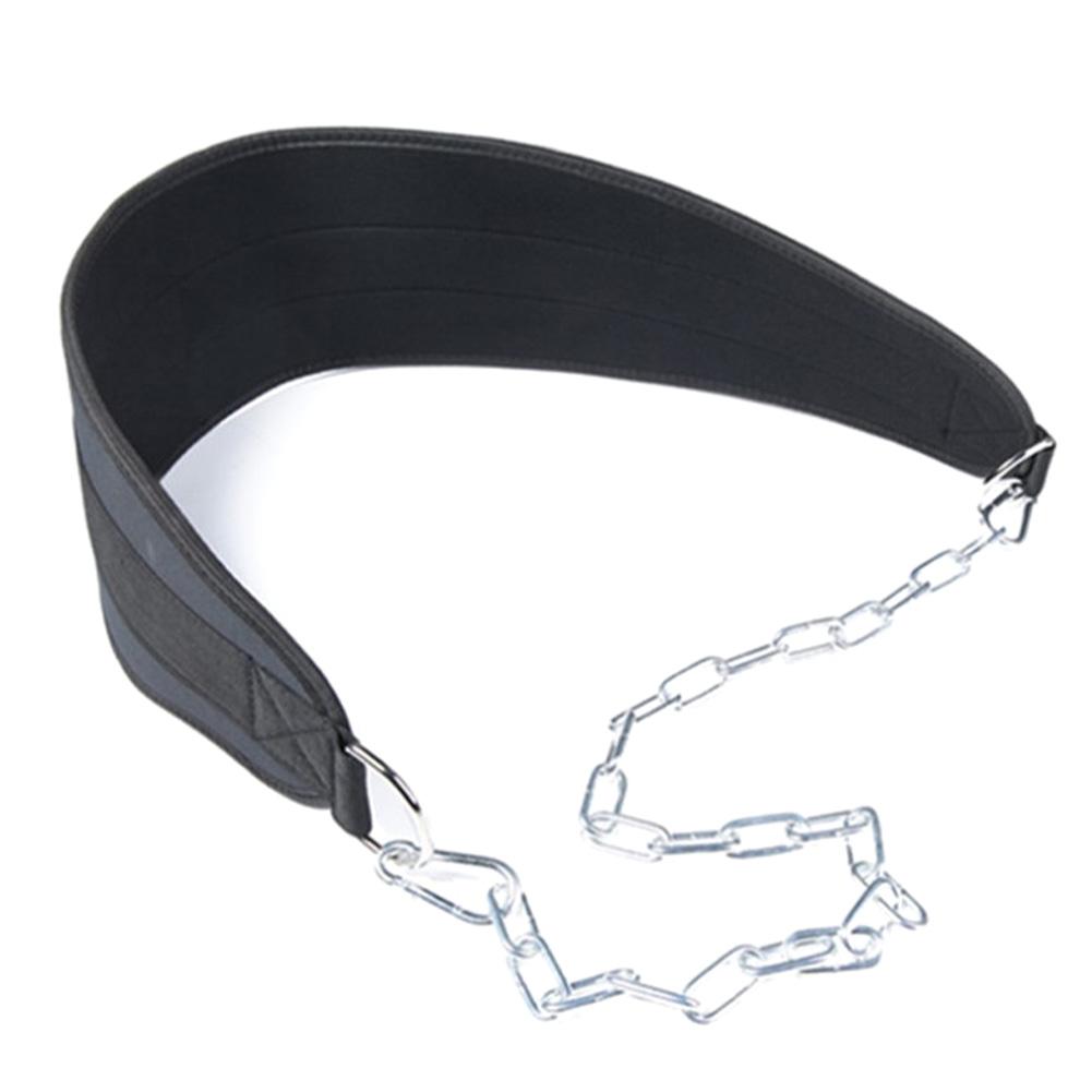 

Pull-up Belt Dip Belt with Chain Home Gym Equipment Waist Belt Dipping Belt for Weight Lifting Squat Training Fitness