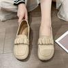 Doudou Shoes 2025 Spring and Autumn New Popular Loafers Single Shoes Fairy Wind Non-slip Versatile Flat Shoes Children