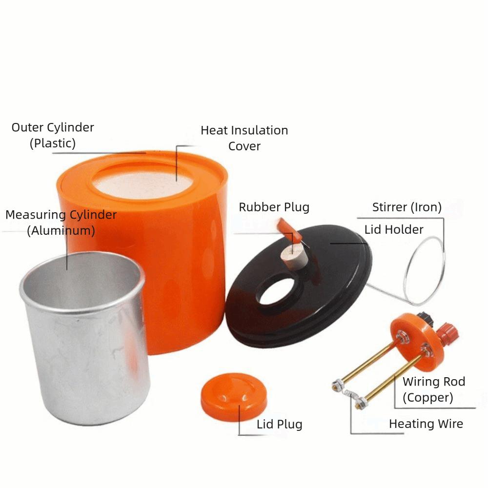 PVC Double Wall Electric Calorimeter Heat Measurement Equipment Middle School Teaching