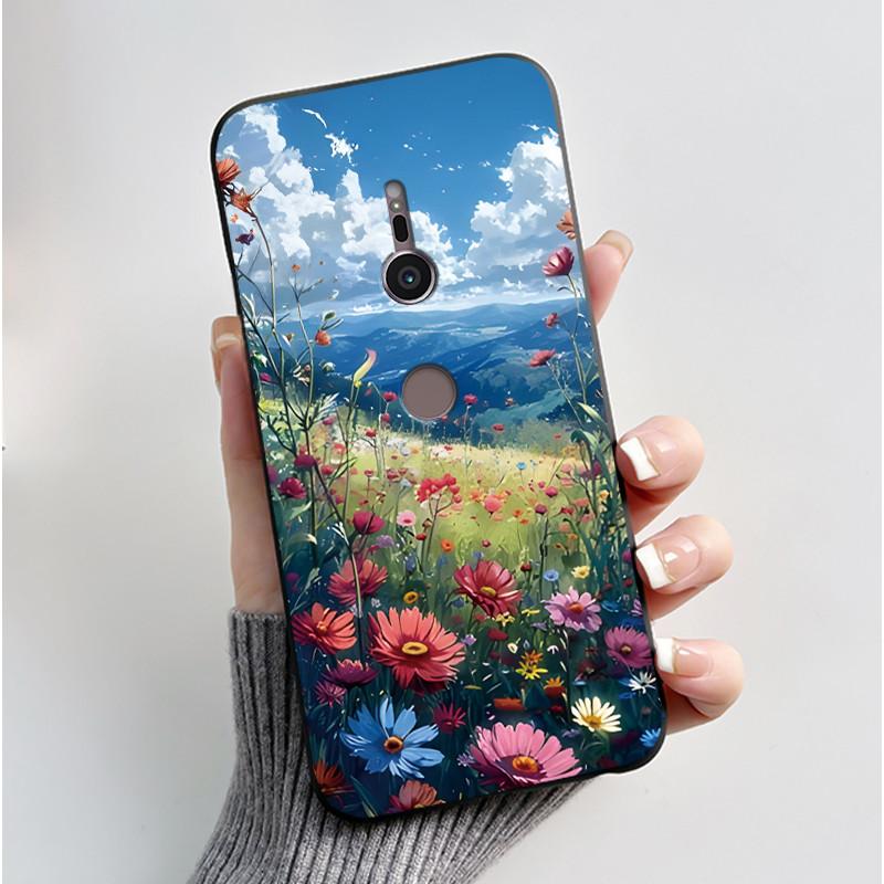 

Trendy Milk Tea Rabbit Printed Case For Sony Xperia XZ2/SO-03K Black Case For Sony Xperia XZ3/SO-01L Anti-scratch Soft Shell Sony Xperia XZ3