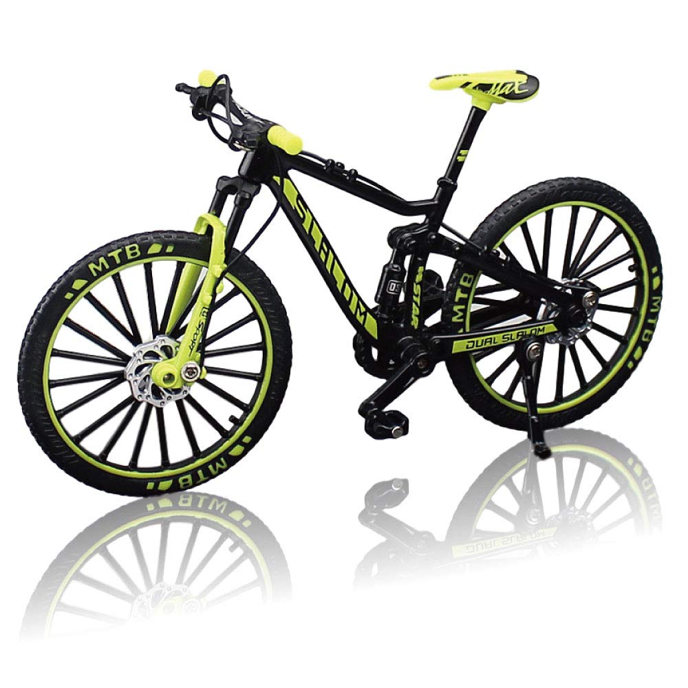 MORYTRADE MTB Горный велосипед Литая модель Велосипедная игрушка, Черный/Желтый