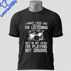 Unisex  Unisex S Funny Poodle Drummer Graphic Tshirt Short Sleeve Casual Fashion Outdoor Tshirt For Drummers  Music Lovers