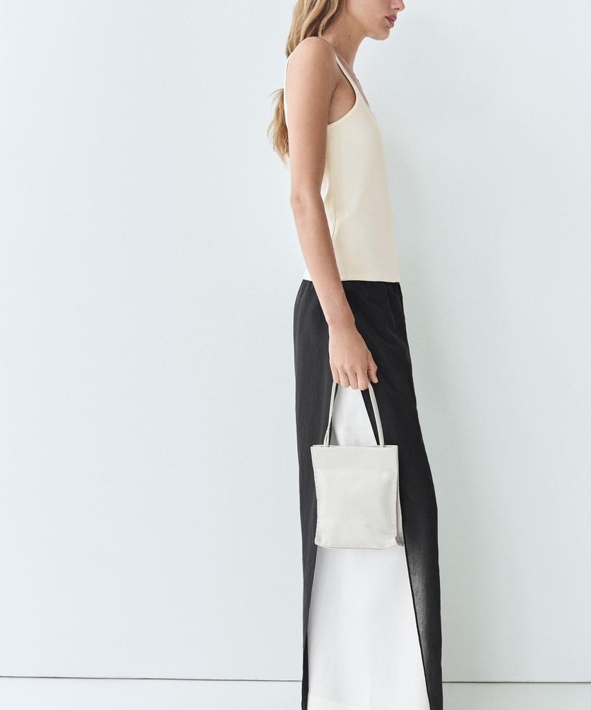 Masimodutti Fluid Pintuck Wide Leg Pants