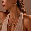 Big Pendant Starfish Pendant Necklace Multi-pendant Jewelry Set Star Necklace  Summer Holiday