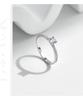 MODIAN Moissanite Engagement Ring for Women - D Color, S925 Silver, Luxury Niche Design with Shiny Pave Setting