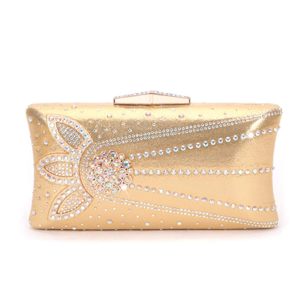 Fashion Women's Crystal Diamond Clutch Bag Luxury Rhinestone Handbags for Bridal Party Prom Minaudier Evening Wedding Purse