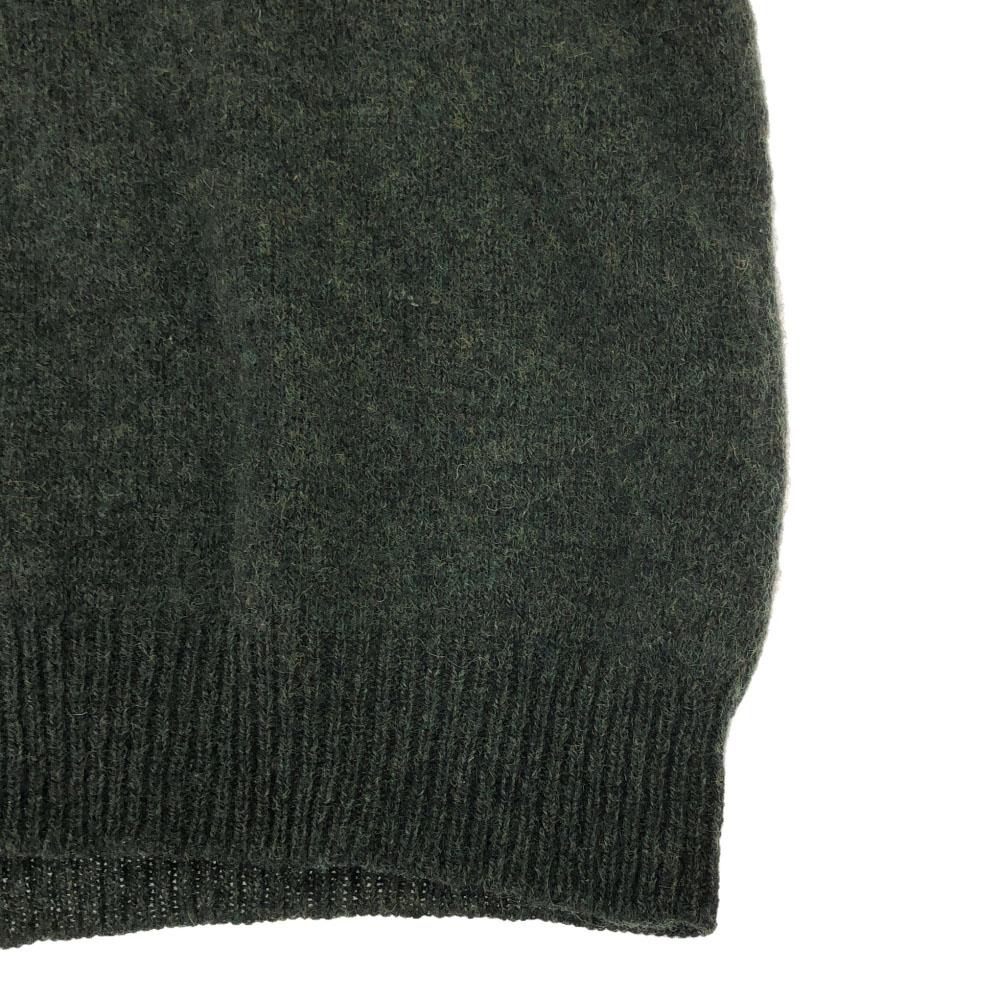 VAN HEUSEN 90er Wolle Old Langarm Rundhals Strick M grün Pullover Herren Gebraucht