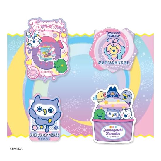 Bandai Tamagotchi Die-cut Sticker Set 4 (Pack) (1 BOX of 20 Pieces)