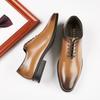 Prince Classic Formal Whole-cut Dress Shoes Hand Rubbing Lace Up Business Leather Shoes Oxford Japanese Style Men Leather Shoes