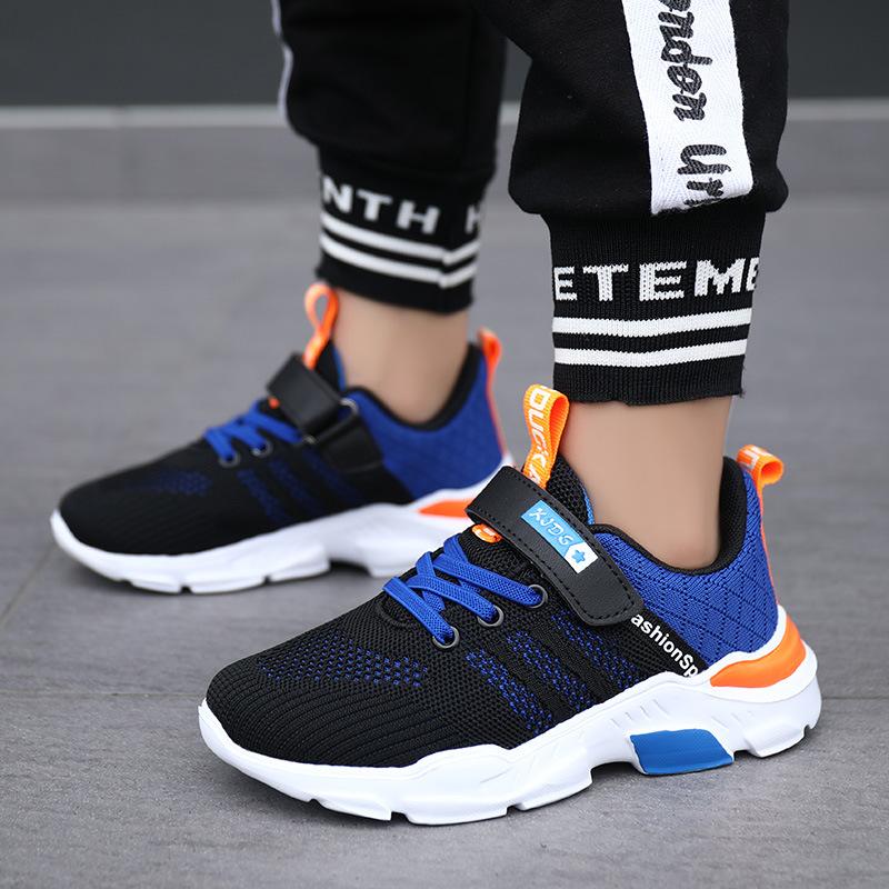 2025 boys shoes spring and summer trendy boys sports shoes leather soft sole children's running shoes boys autumn shoes middle and old children