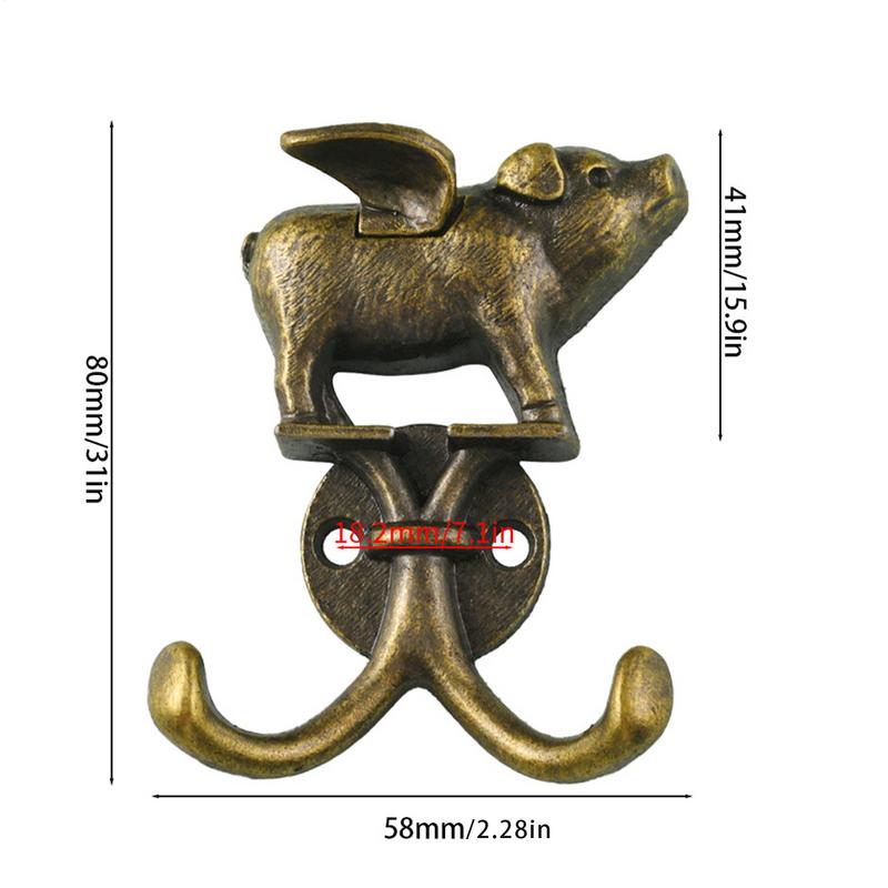 Vintage Haken Dekorative Einzigartige Tier Wandhaken Schwerlastlegierung Garderobenhaken Einzelwandhaken Country Bauernhaus Haken für Mantel
