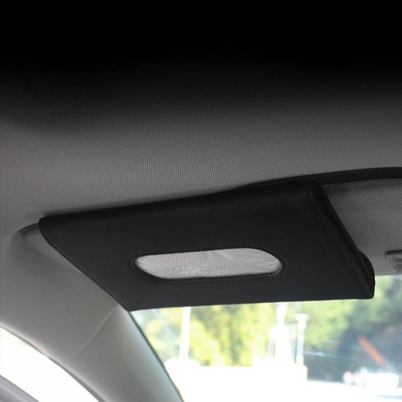 

Car Tissue Box General Motors Sun Visor Type Block Hanging Tissue Storage Box Car Interior Tissue Storage Bag Car Accessories чёрный