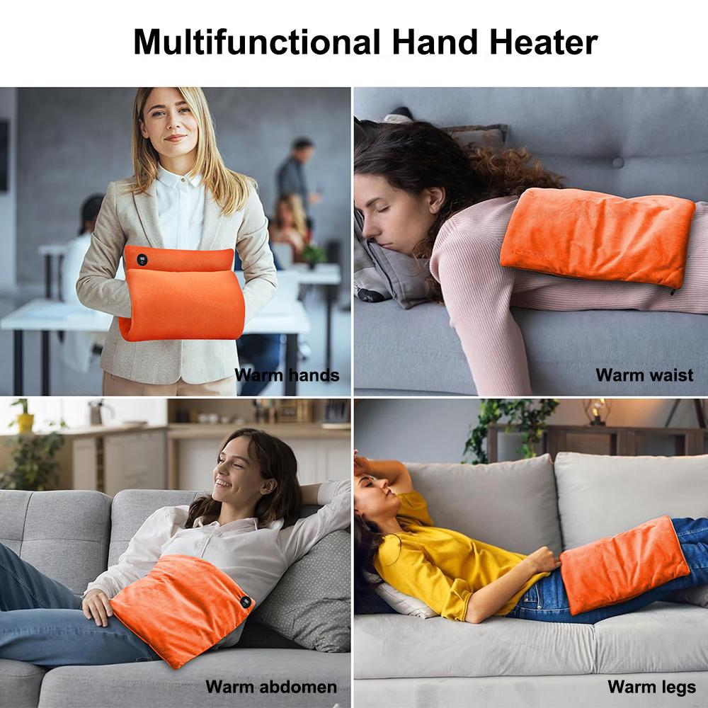 Hand Warmer USB Electric Hand Heater Graphene Heat Warm Bag Winter Hand Gloves Heating Pad Rechargeable Hands Warmer Warming Mat