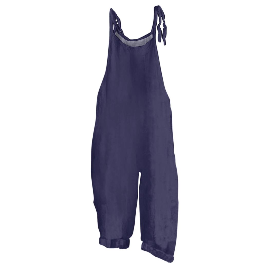 Kids Casual Solid Color Jumpsuit Overalls Adjustable Strap Wide Leg Pants Comfortable Fit Suitable for Everyday Wear and Outdoor Activities