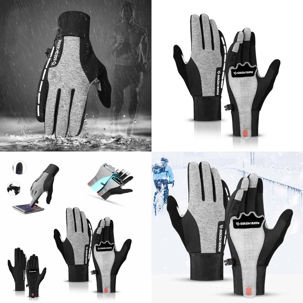 Comfortable Men Winter Warm Windproof Waterproof Anti-slip Thermal Touch Screen Gloves For Outdoor Use