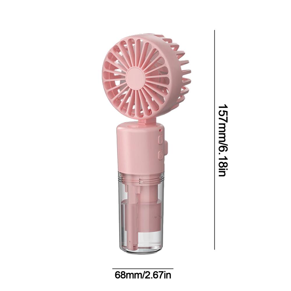 Portable Handheld Misting Fan Foldable Water Spray Cooling Fan Spray Water Mist Fan With Lanyard For Traveling Beach Camping