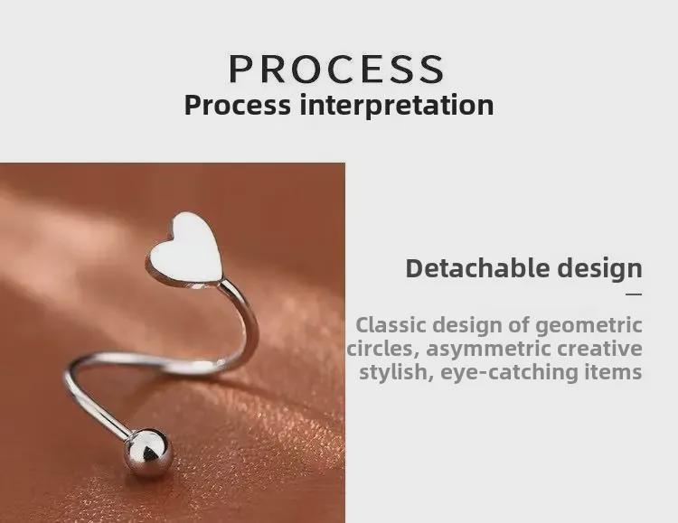 Elegant 2024 S925 Sterling Silver Spring Earrings for Women - Luxurious, High-End Ear Bone Studs & Lightweight Small Earrings