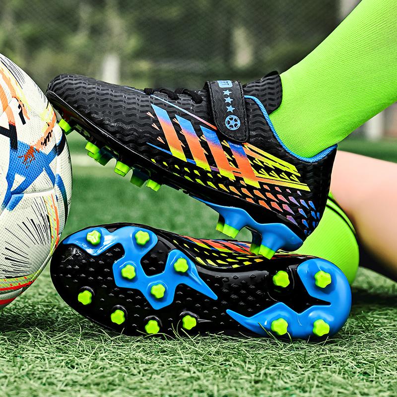 Модные высококачественные детские футбольные бутсы для мальчиков FG TF — фото 6