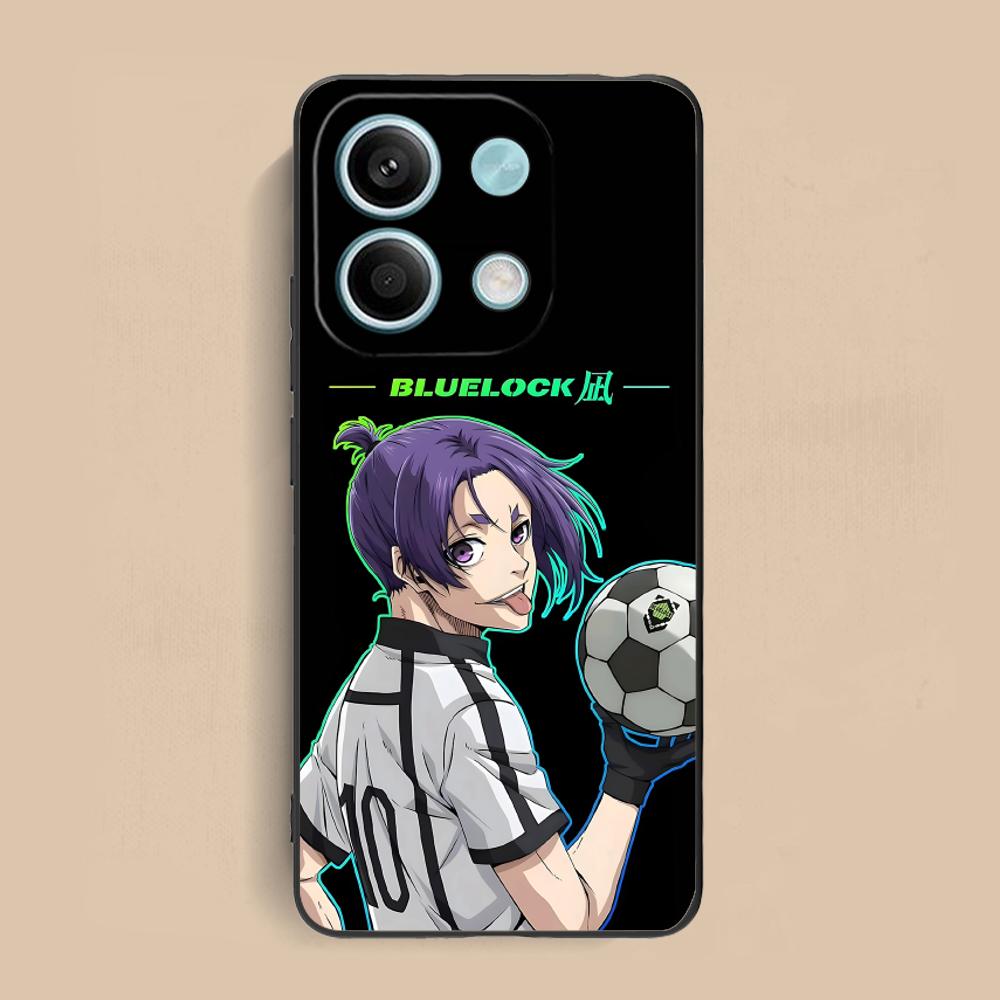 Blue Lock Reo Mikage Phone Case for Xiaomi Redmi Note 14 13 12 11 S Pro Plus 4G 5G Colorful Printing Cover Luxury Pretty Cover