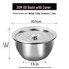 ZISIZ Stainless Steel Lidded Oil Pot
