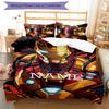 3pcs Iron Man2 Cover Set - Personalized Name, HD Printed Bedding with 1 Cover and 2 Pillowcases - Perfect for Home Decor, Easy Care