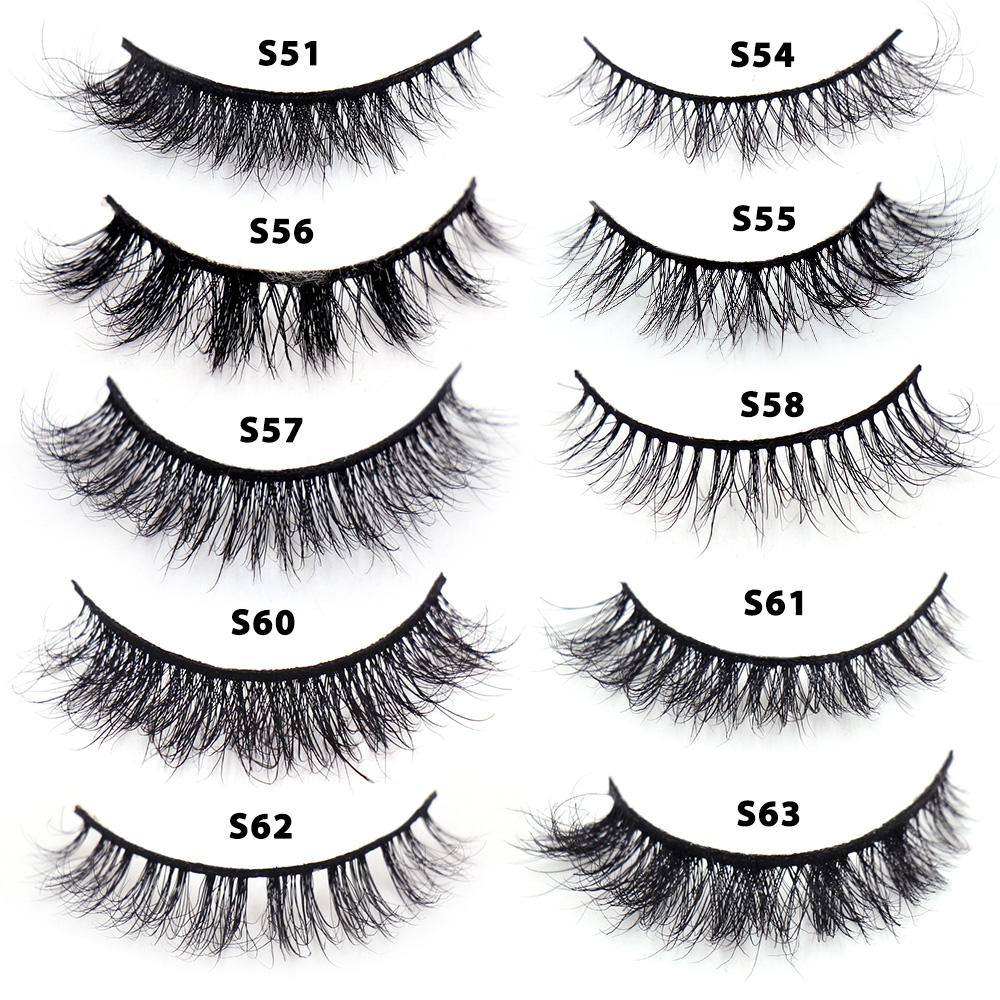 LEHUAMAO 3D Mink Lashes Wholesale Mink False Eyelashes Bulk 10/30/50 Pairs Soft Fluffy Natural Mink Lashes Makeup Mink Eyelashe