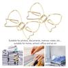 100Pcs Bowknot Shaped Cute Paper Clips Gold/ Rose Gold Anti Rust Metal Paperclips 32*22mm Compact Size Bow Shape Paper Clips