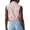 Levis SS25 Casual Slim Fit Short Denim Vest Women Vests Pink A7437-0005