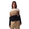 Womens/Ladies Fireria Colour Block Crew Neck Sweatshirt