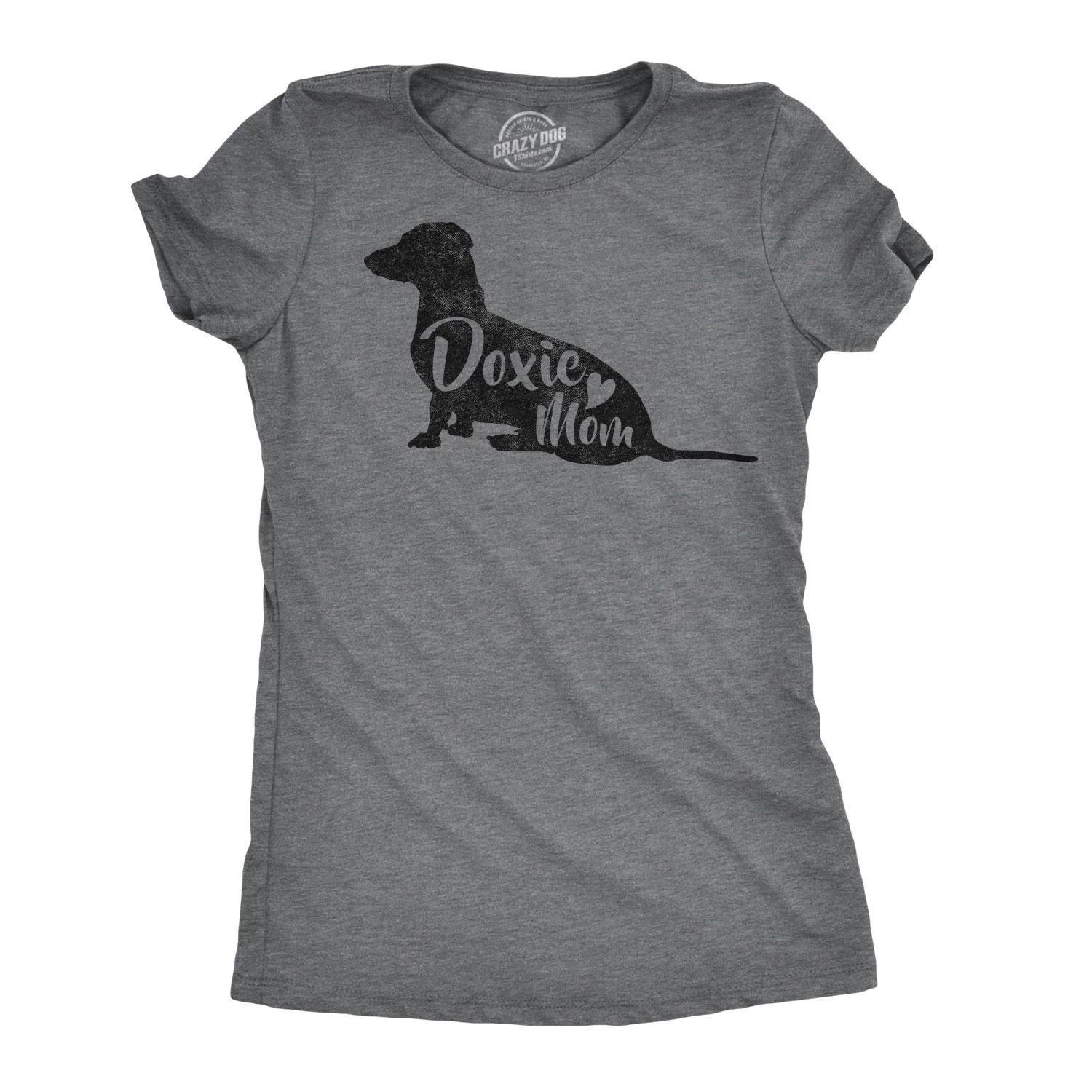 Womens Doxie Mom T Shirt Wiener Dog Lover Gift Funny Daschund Tee XXL