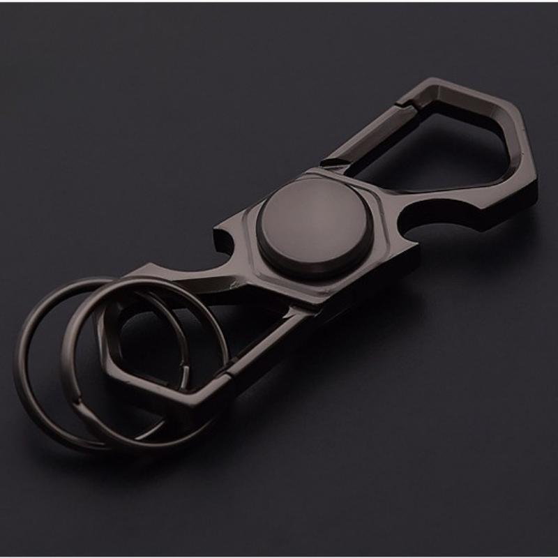 Multi-Functional Edc Stress Relief Toys Keychain Fidget Spinner Alloy Bottle Opener Metal Finger Cool Gift For Adults Kids