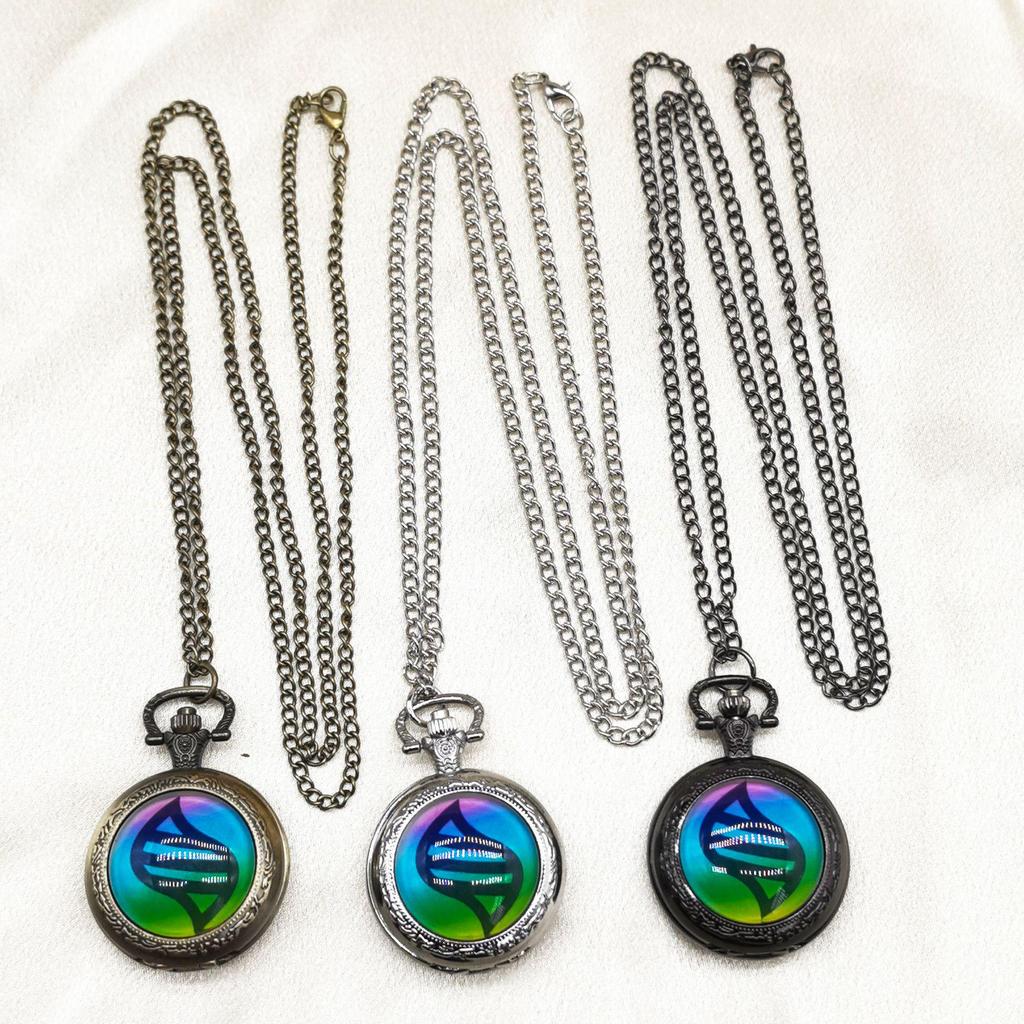 Genshin Kids' Retro Flip Pocket Watch with Custom Photo Options