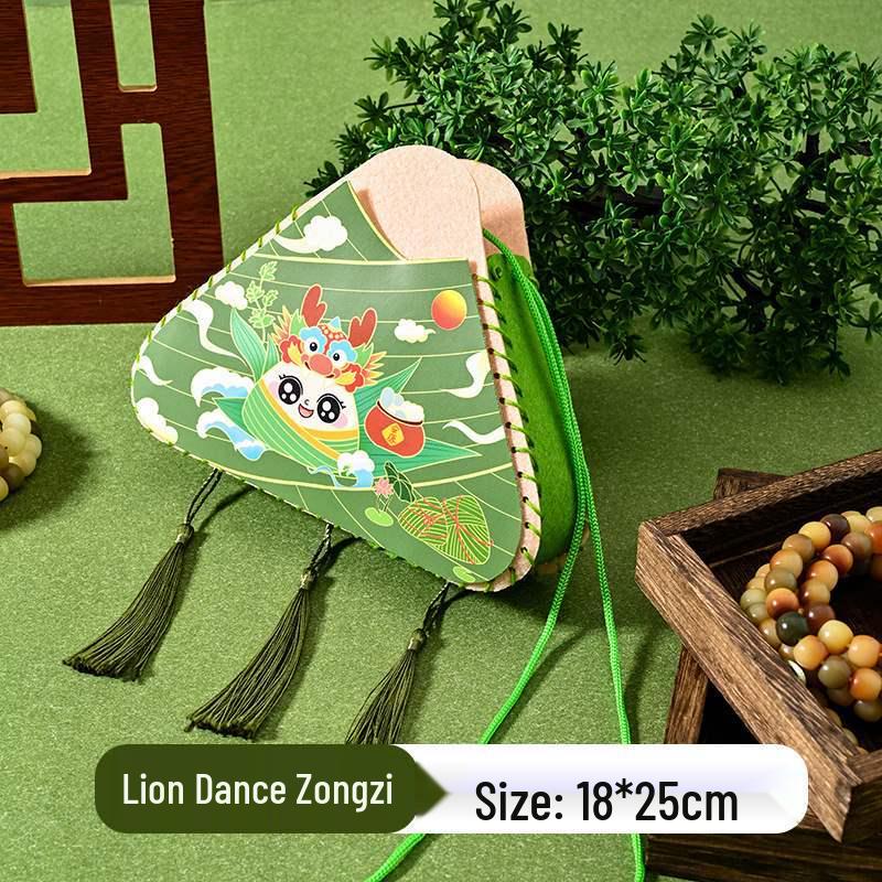 DIY Zongzi Crossbody Bag Kit for Kids - Creative Non-woven Parent-Child Activity