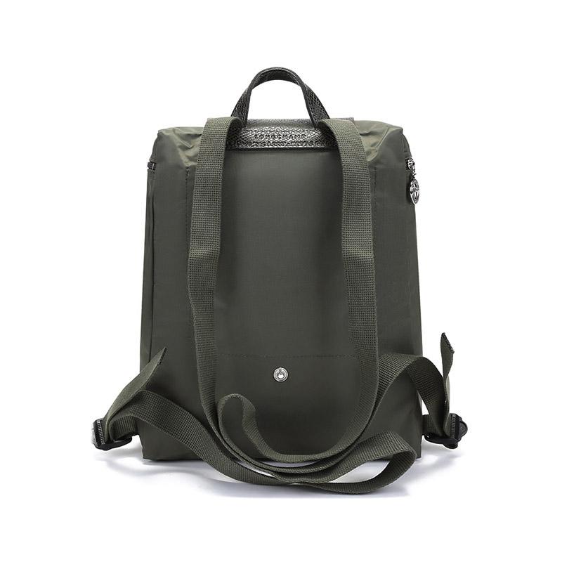Longchamp Le Pliage Green 26 Short Handle Zipper Backpack Recycled Canvas Women Backpack Forest-Green 1699919479