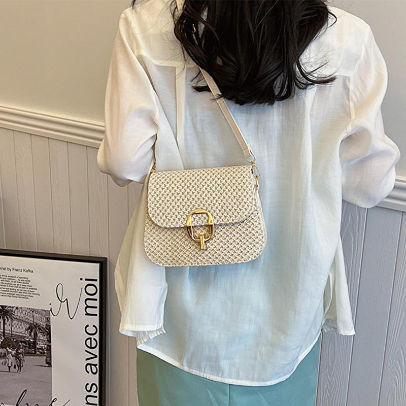 Summer Lock Fashion Paie Crossbody Genți Casual Travel Plajă Geantă de umăr Designer Flap Genți de mână pentru femei