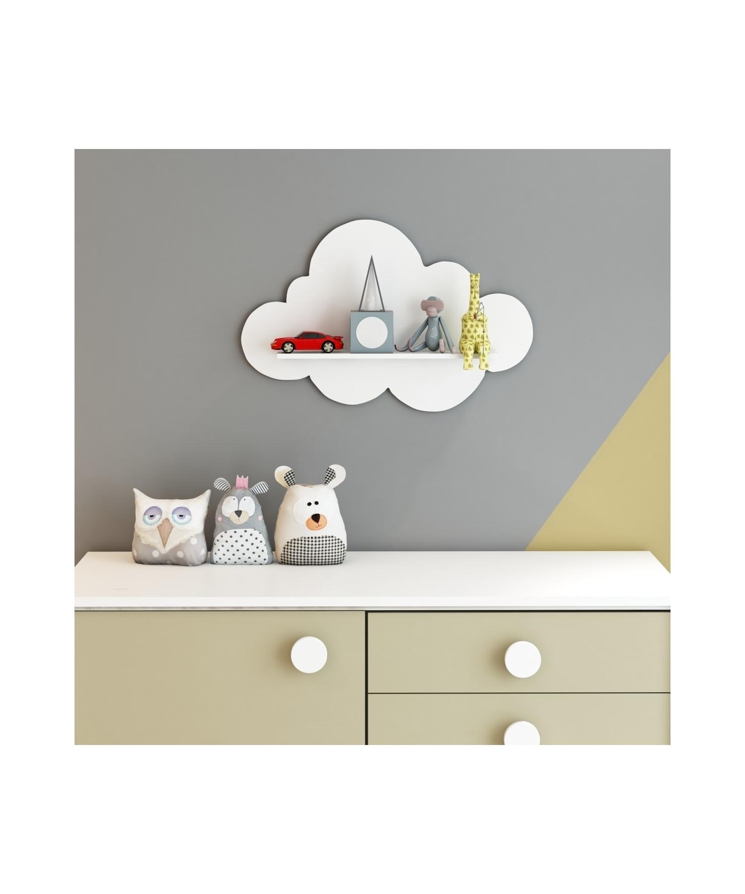 

Decorative Cloud Shelf Montessori Cloud Shelf White