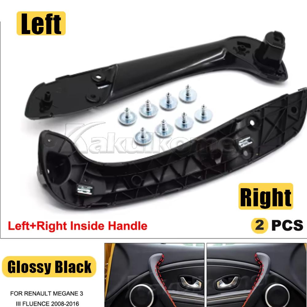Per Renault Megane 3 III Fluence 2008-2016 Interno Anteriore Sinistro Destro Maniglia Interna Porta Esterna Copertura 809600015R 197012651