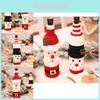 Festive Knitted Wine Bottle Cover For Christmas Decorations Perfect For Holiday Cheer
