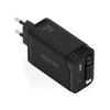 GaN Wall Charger Aisens ASCH-65W3P071-BK- 1xUSB Type-C- 1xUSB- 65W- Black