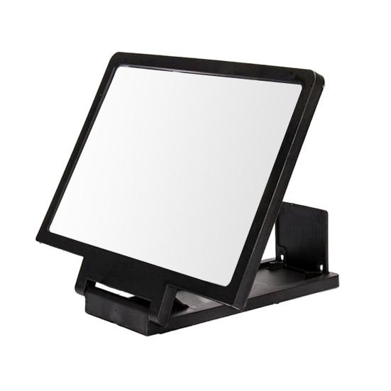 

Phone Screen Magnifier Mobile Phone Holder Foldable Screen Display Amplifier Eye Protection Phone Screen Expander for Movies Gaming чёрный
